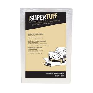 9 ft. x 12 ft. Paper/Poly Drop Cloth