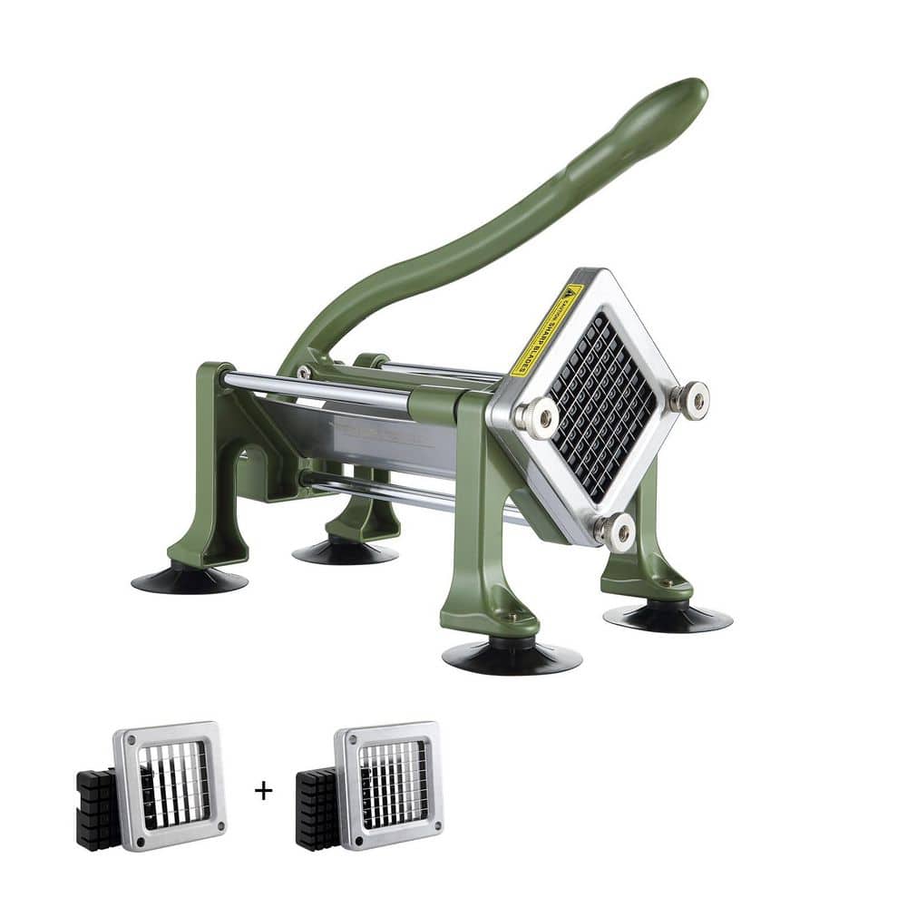 French Fry Cutter, Potato Slicer with 1/2 in. and 3/8 in. Stainless Steel Blades, Manual Potato Cutter Chopper price history on PriceWatchPro