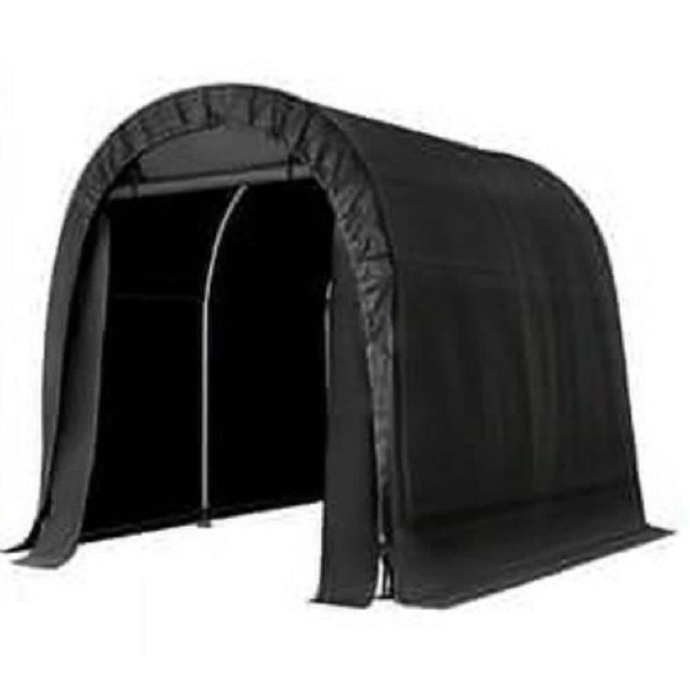 7 ft. x 8 ft. Outdoor Portable Arched Garage with Detachable Zipper Roll-up