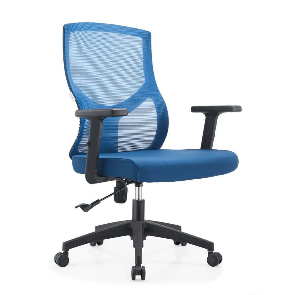 Leisuremod Glen Cotton Office Chair Mesh Mid-Back Computer