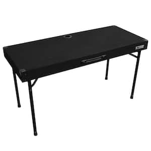 Foldable DJ Table with Adjustable Height and Carrying Handle