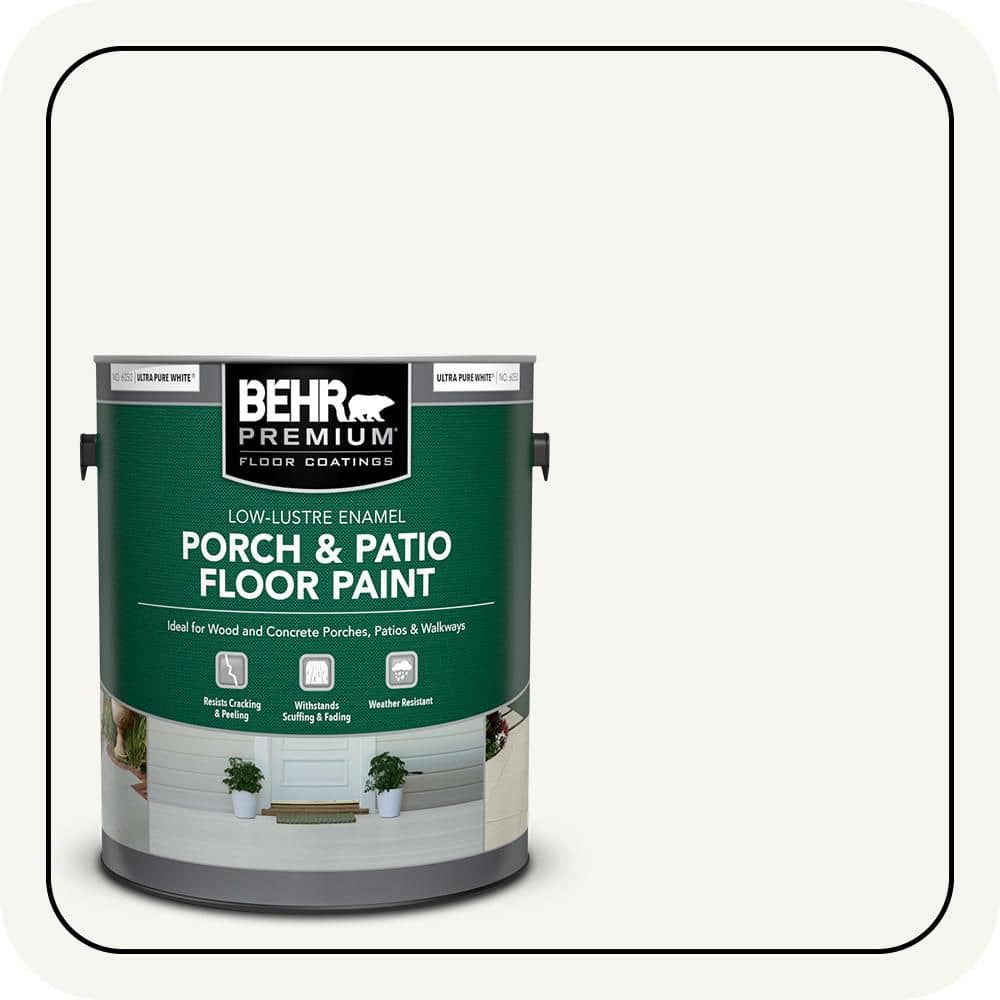 1 gal. #DC-001 Whipped Cream Low-Lustre Enamel Interior/Exterior Porch and Patio Floor Paint price history on PriceWatchPro