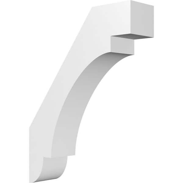 Ekena Millwork 5"W x 18"D x 24"H Standard Aspen Architectural Grade PVC Knee Brace