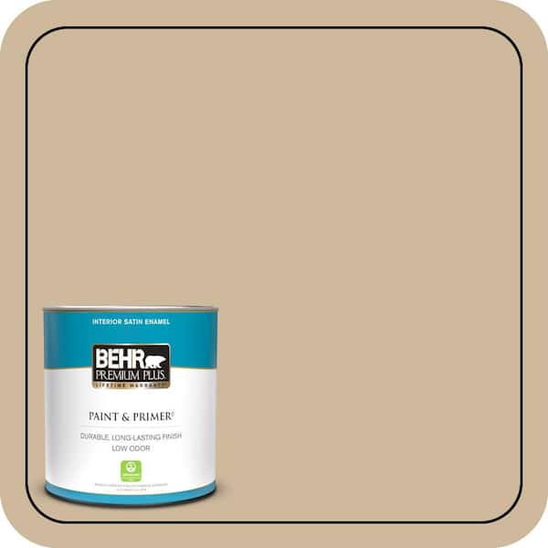 BEHR PREMIUM PLUS 1 qt. #BXC-80 Wildwood Satin Enamel Low Odor Interior Paint & Primer