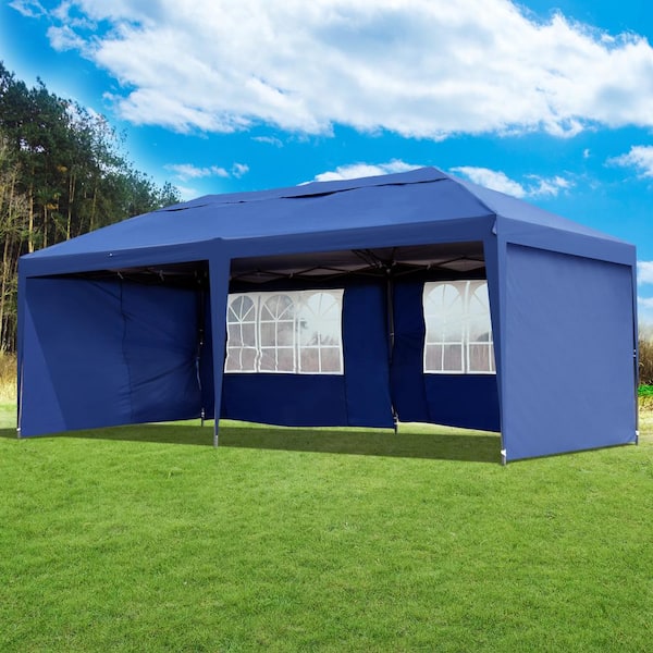 8 x 8 ft. Outdoor Party Gazebo Camping Canopy Blue - Without Wall - On Sale  - Bed Bath & Beyond - 33304604