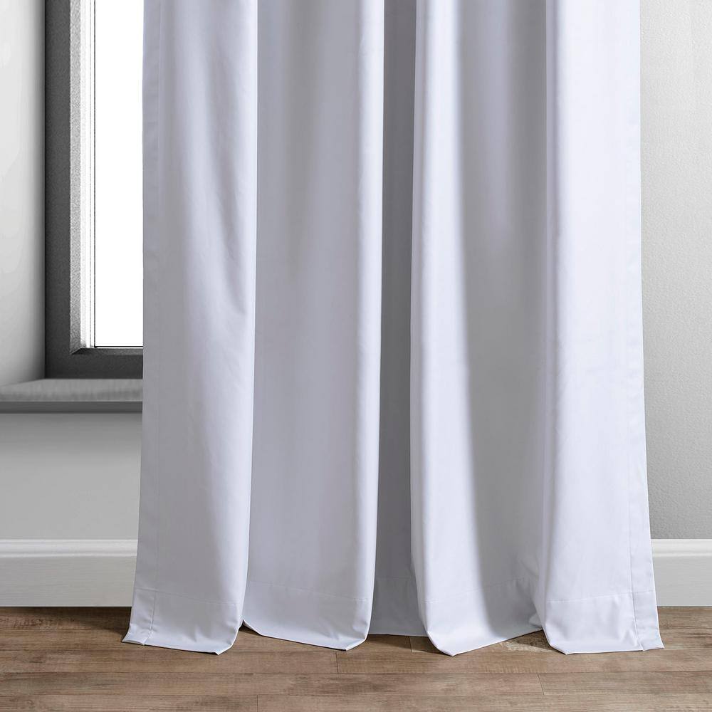 Off White Velvet Blackout Puddle Length Drapes