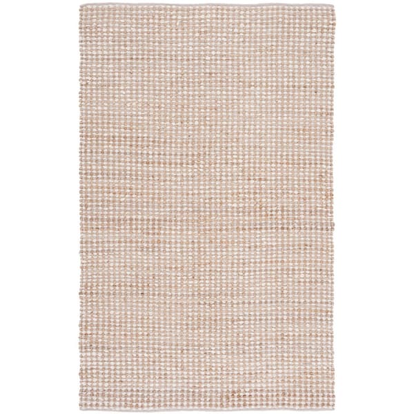 Natura 2 ft. x 4 ft. Beige/Ivory Crosstitch Marle Area Rug
