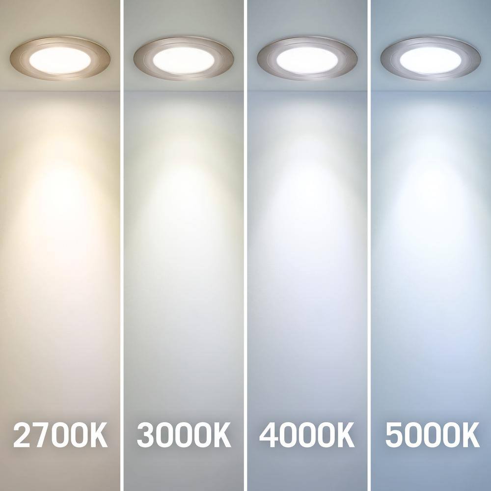 Black Dimmable LED Puck Light with Daylight 5000K