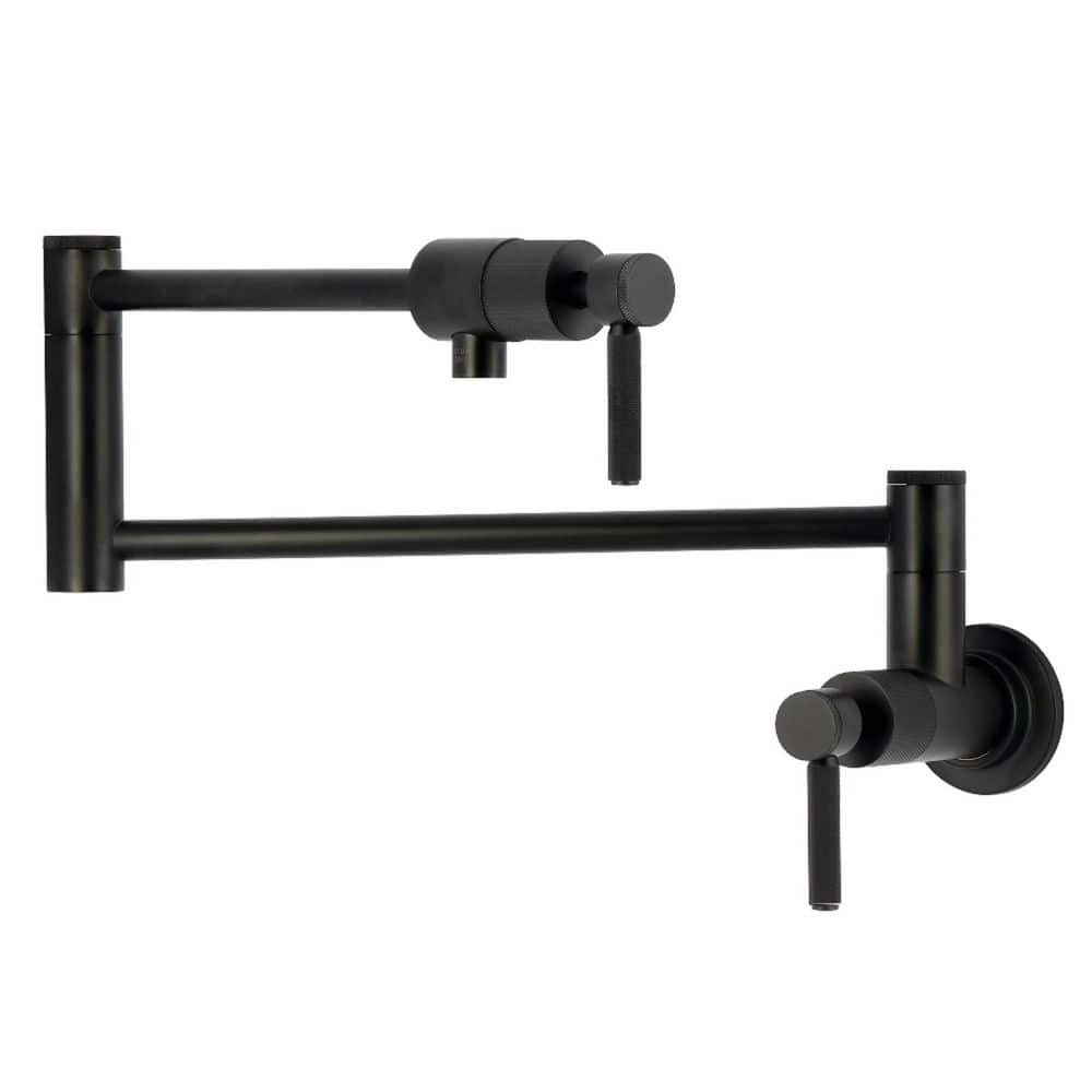 Convergent Wall Mount Pot Filler Faucet in Matte Black price history on PriceWatchPro
