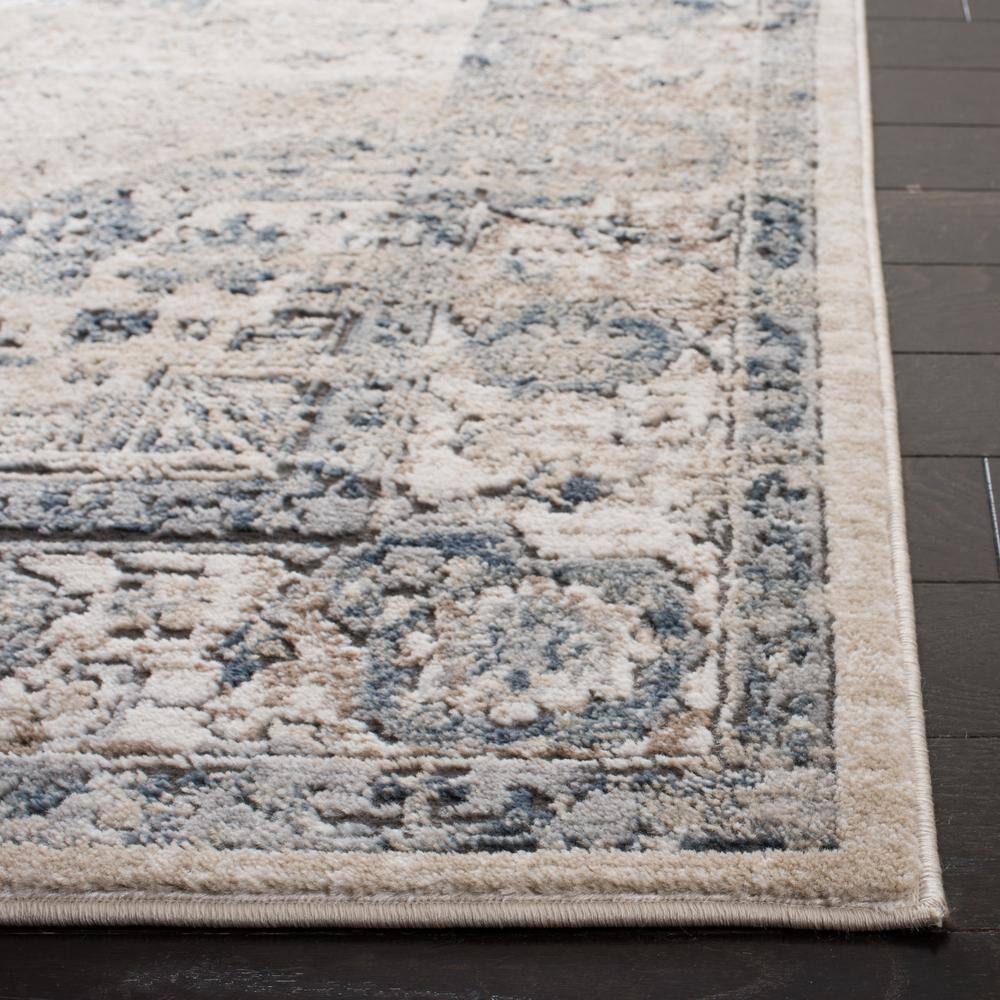 Ivory Medallion 27'' Synthetic Stain-Resistant Area Rug