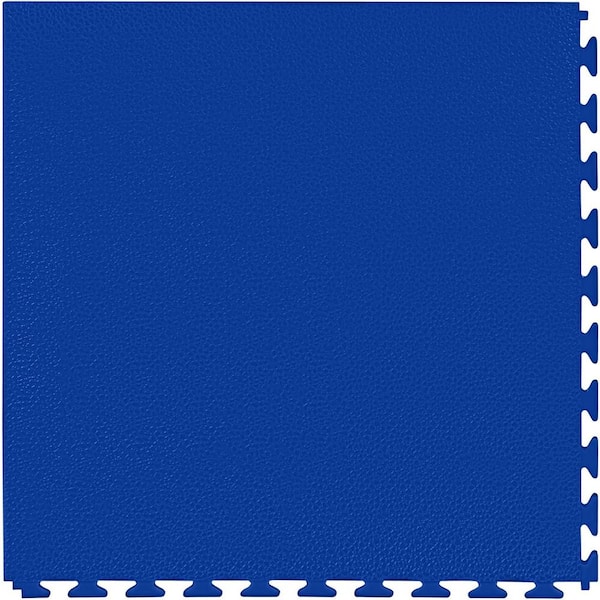 Nitro Smooth Fle x PVC Garage Floor Tiles, Shelby Blue, 20.5 in. x 20.5 in., 177 in. Thick, 8-Pack, 23.35 sq. ft.