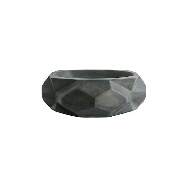 Alaine 17.50 in Wall-Mounted Concrete Bathroom Sink in Copper Green