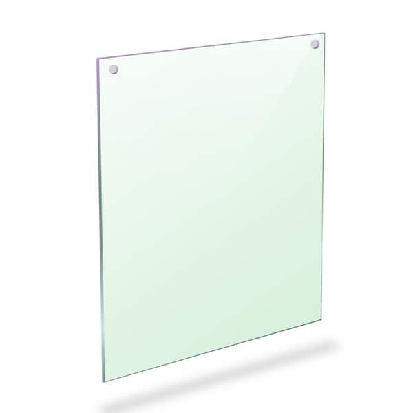 POLYMERSHAPES 24 in. x 32 in. x 0.118 in. Clear Sneeze Guard