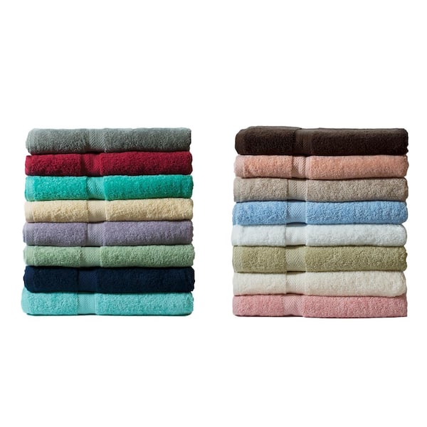 Color Connection Cotton Bath Towel Set, 8 Pieces