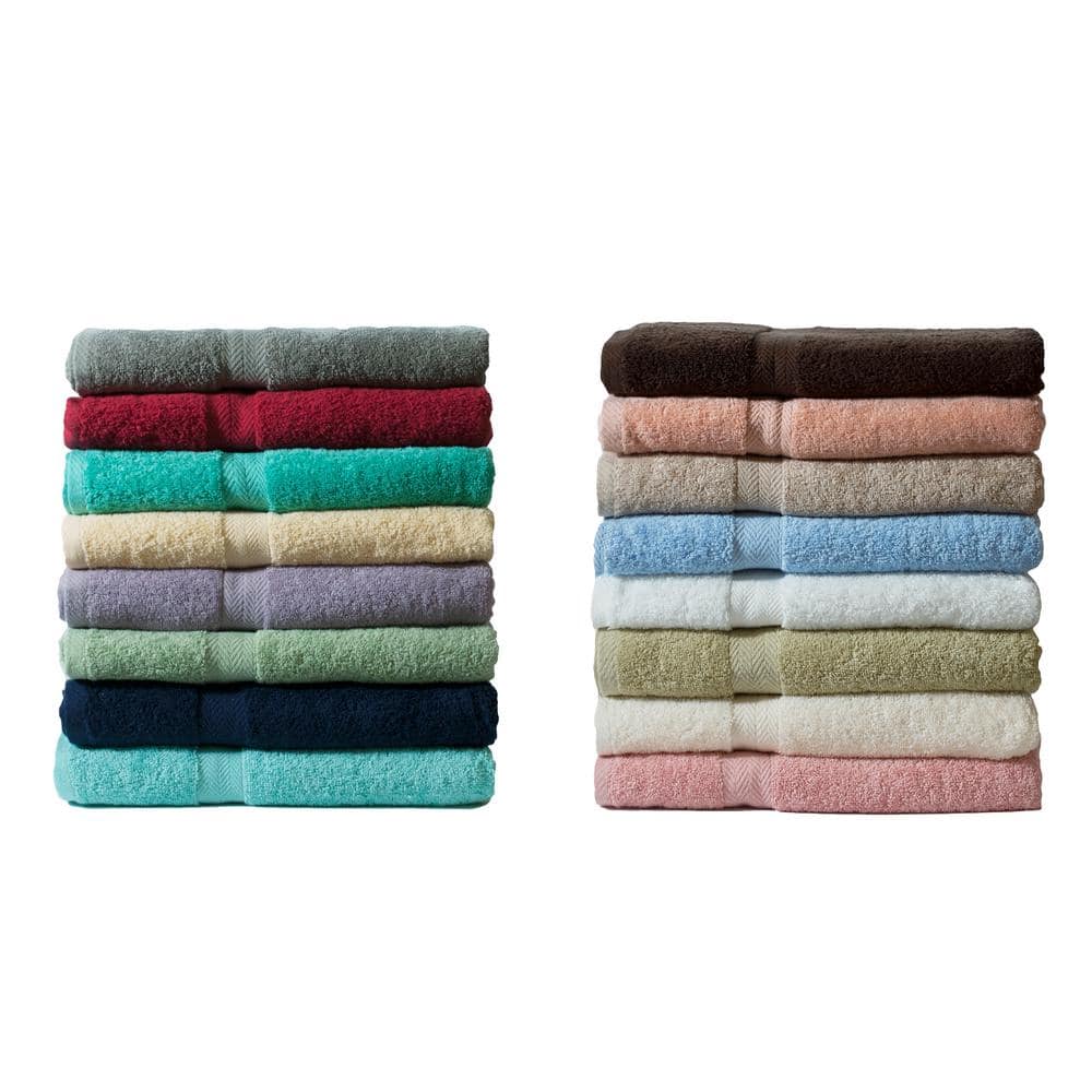 Deluxe Pearl Gray Cotton 6-Piece Bath Towel Set
