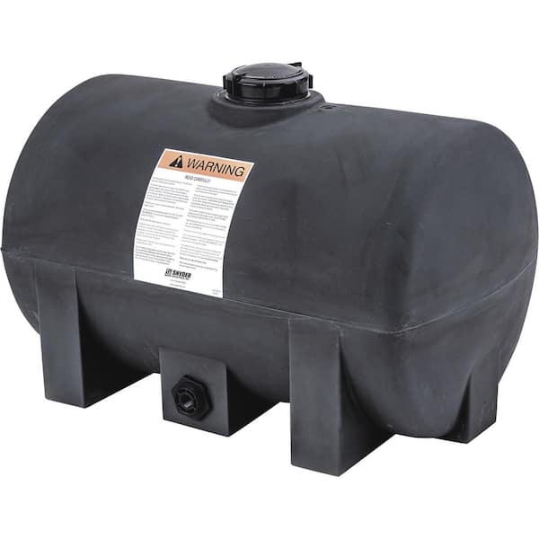 Snyder Industries 60 Gallon Plastic Horizontal Leg Tank - Black