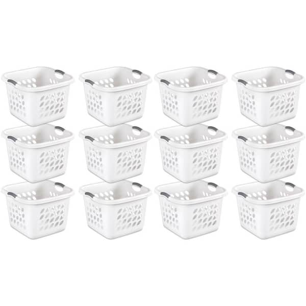 Sterilite Ultra Square Laundry Basket with Titanium Inserts (12-Pack)