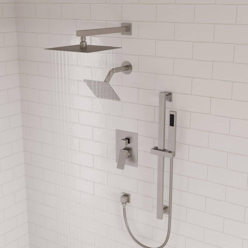 EVERSTEIN 1-Handle 3-Spray Shower Faucet 2.5 GPM with Pressure