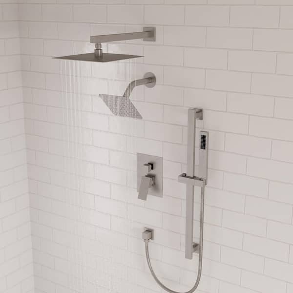 EVERSTEIN 1-Handle 3-Spray Shower Faucet 2.5 GPM with Pressure