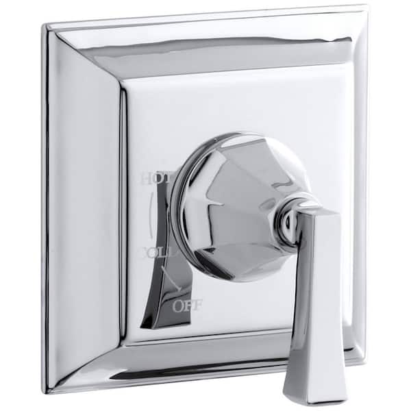KOHLER Memoirs Stately 1-Handle Tub and Shower Faucet Trim Kit with Deco Lever Handle in Polished Chrome (Valve Not Included)