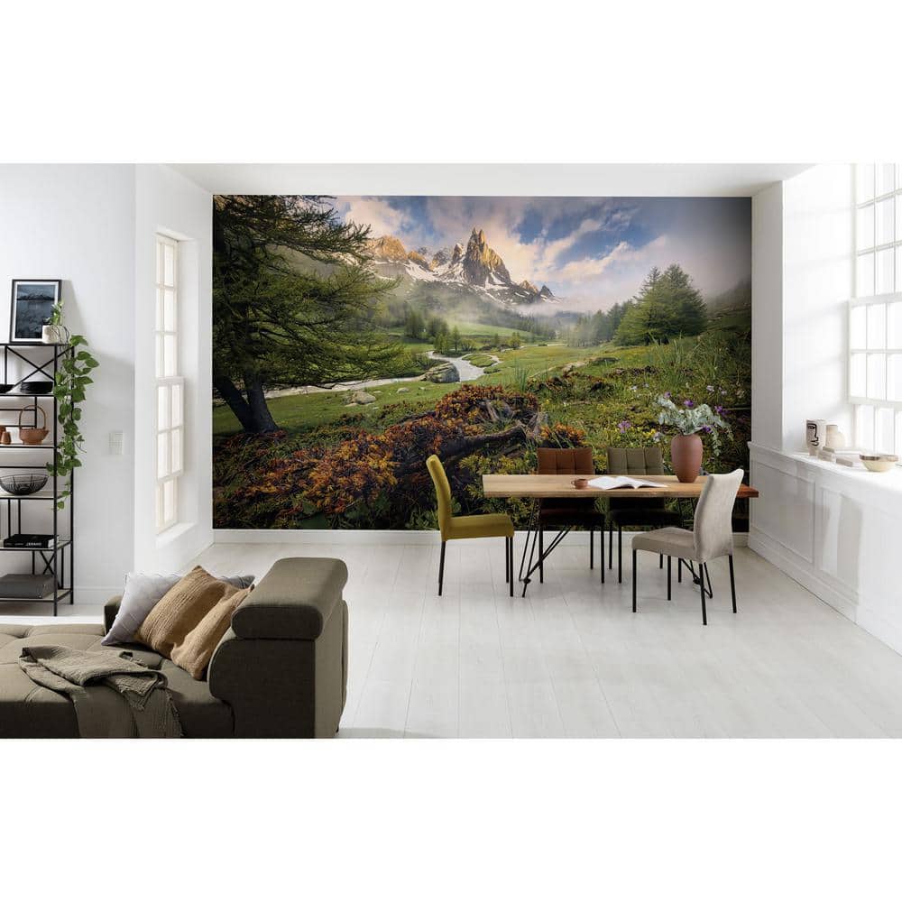 Pink Scenic Landscape Non-Pasted Kids Wall Mural