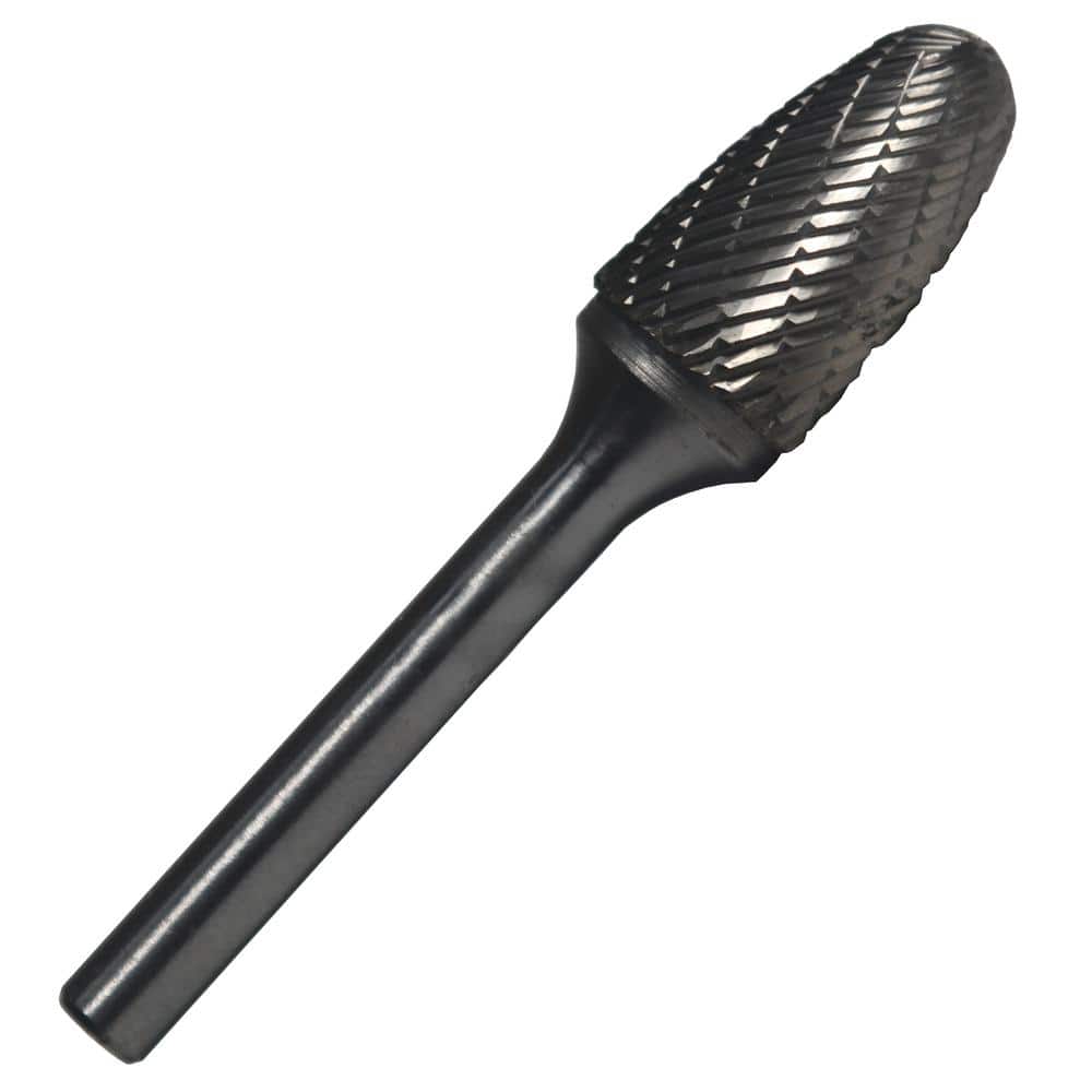 6mm 8mm Shank Diameter Double Cut for Die Grinder Drill Bit Woodworking,Engraving,Drilling,Carving Cutting Diameter,1/4 Carbide Burr Rotary File Inverted Conical Shape 5/16 