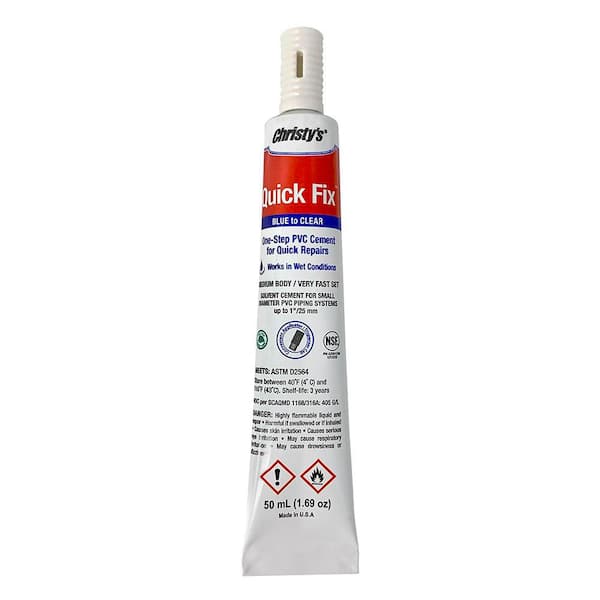 1.69 oz. Red Hot Quick Fix PVC Solvent Cement
