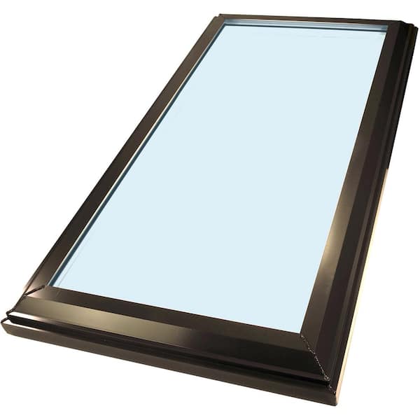 SUN-TEK 14-1/2 In. X 22-1/2 In. Fixed Curb Mounted Skylight With ...