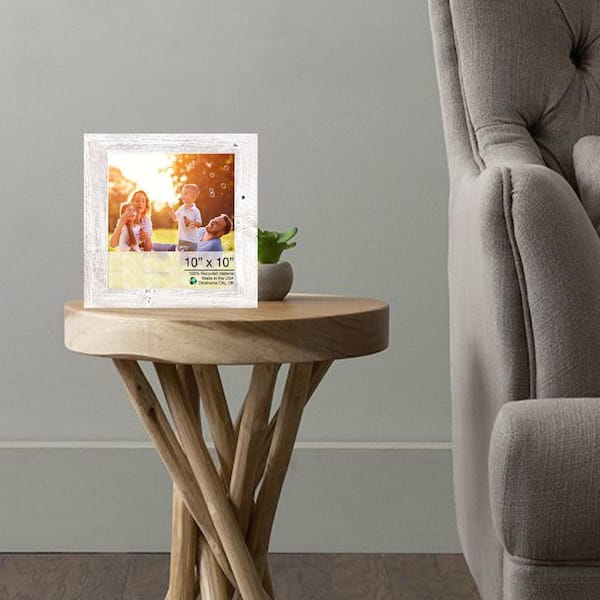 Josephine 10 in. x 10 in. White Wash Picture Frame