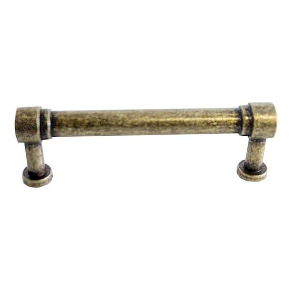 Design House Deco 3-7/8in. Antique Brass Cabinet Hardware Center-to-Center Pull