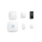 Wireless Alarm Home Security Kit (5-Piece) (2nd Gen) with Wired Video Doorbell