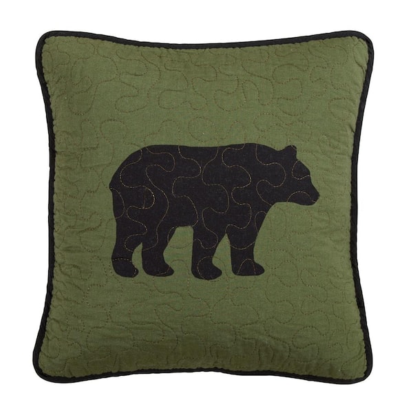 black bear pillow
