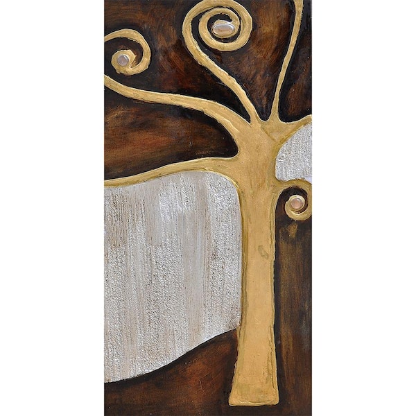 Yosemite Home Decor 14 in. x 28 in. Tree If Life I Hand Painted Contemporary Artwork-DISCONTINUED