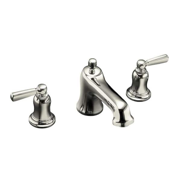 KOHLER Bancroft 2-Handle Low-Arc Bath Faucet, Trim Only in Vibrant Polished Nickel (Valve Not Included)