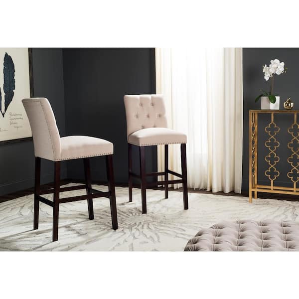 Norah 31.5 in. Beige Bar Stool in (Set of 2)