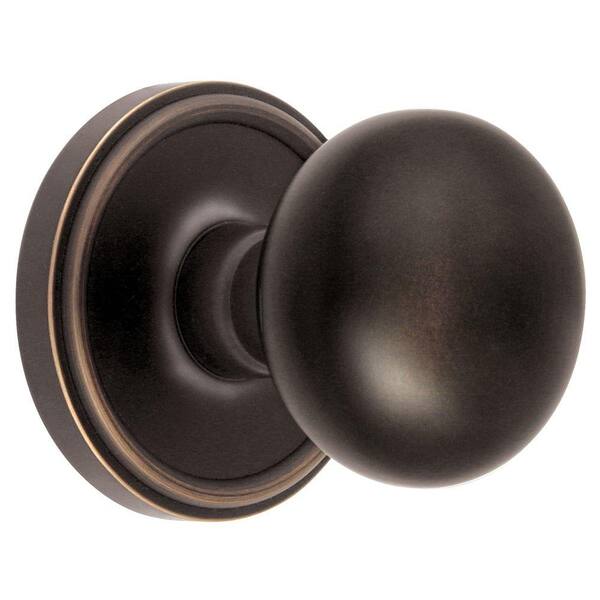 Grandeur Georgetown Rosette Timeless Bronze with Passage Fifth Avenue Knob