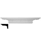48 in. x 7-3/8 in. x 9-1/8 in. Polyurethane Victorian Shelf Moulding