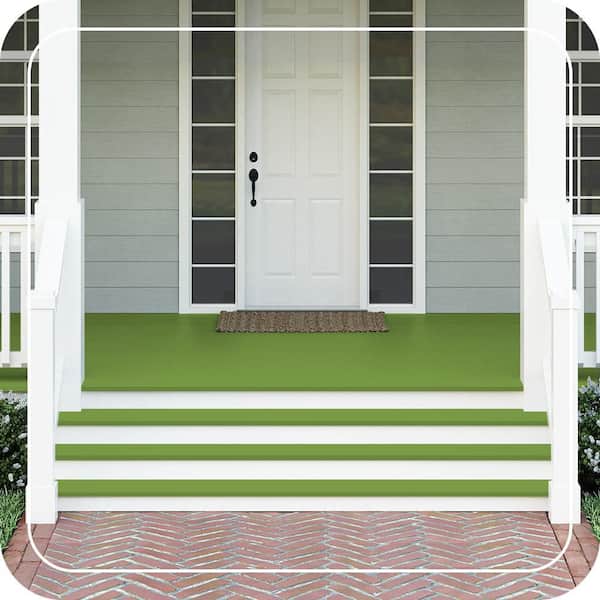 1 gal. #420B-7 Pepper Grass Textured Low-Lustre Enamel Interior/Exterior Porch and Patio Anti-Slip Floor Paint