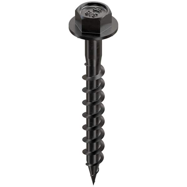 Outdoor Accents Connector Screw - #9 x 1-1/2 in. Double-Barrier Coating, Black (50-Qty)