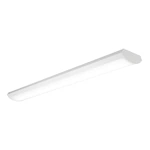 WPLD 4 ft. 3210 Lumens White Integrated LED Linear Low Profile Wraparound Light at 3000K, 37W 94 CRI