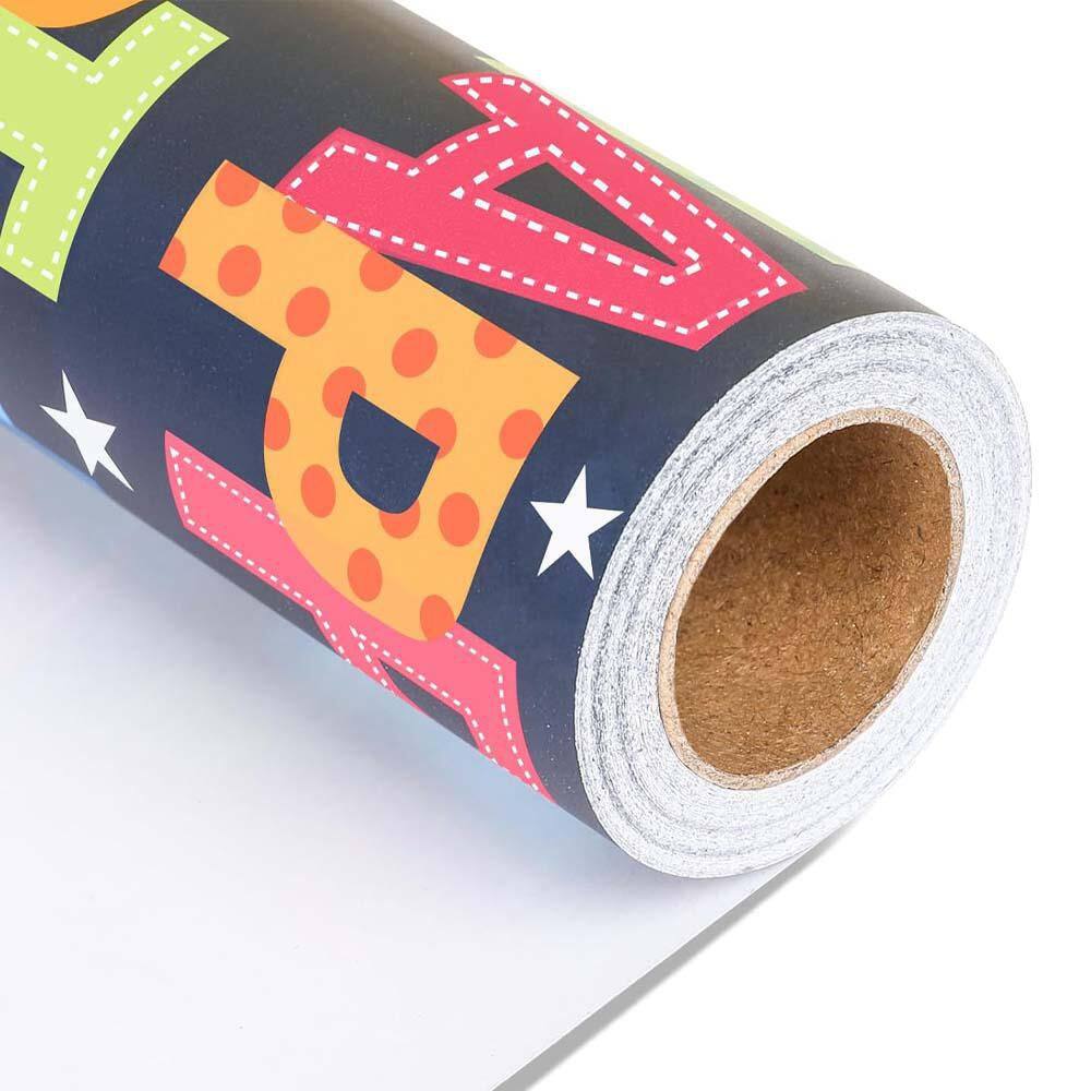 Colorful Birthday Wrapping Paper Roll 17 in. X 32.8 ft. for Boys Girls Perfect for Party Baby Shower price history on PriceWatchPro