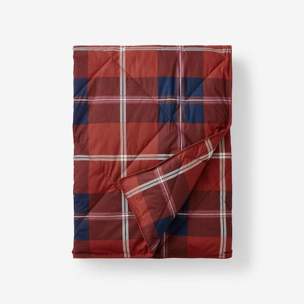 The Company Store Company Essentials LoftAIRE Multi Holiday Scotch Plaid Throw Blanket