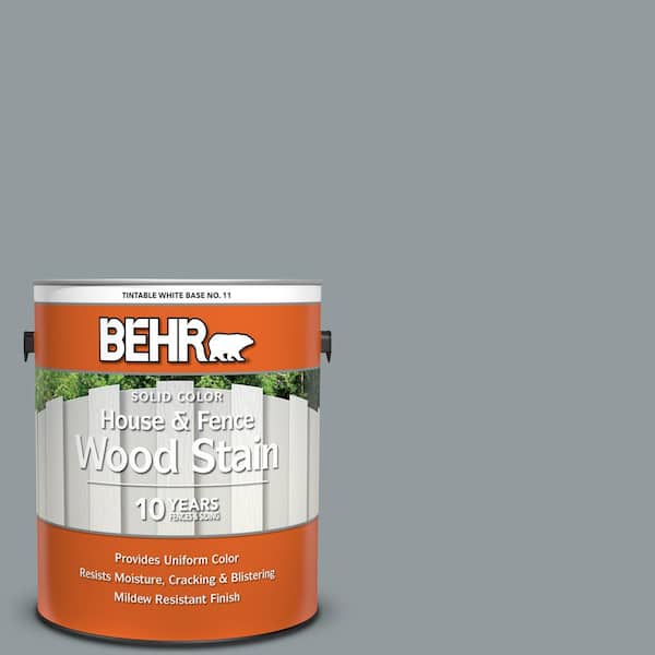 BEHR 1 gal. #720F-4 Stone Fence Solid Color House and Fence Exterior Wood Stain