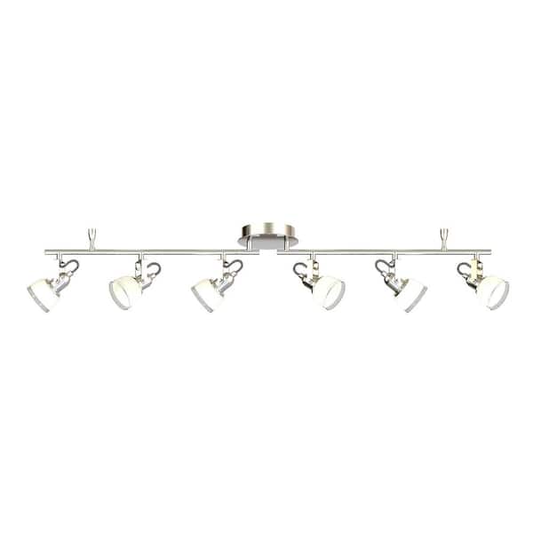 Easylite 4 ft. 6-Light Chrome Integrated LED Track Lighting Kit