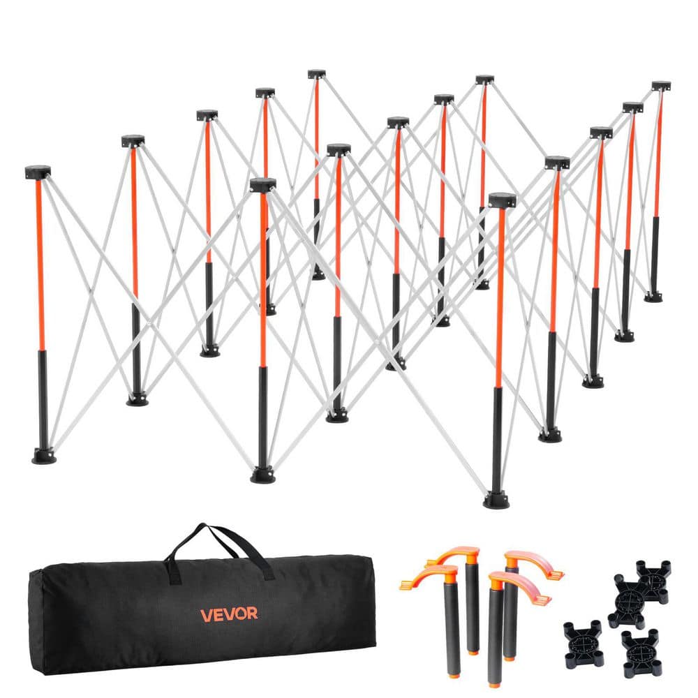 Portable Folding Workstand, 8.05 x 4.13 ft. Collapsible Workbench, 6000 lbs. Weight Capacity, Sawhorse price history on PriceWatchPro