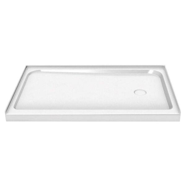 MAAX 60 in. x 36 in. Single Threshold Shower Base with Right Drain in White