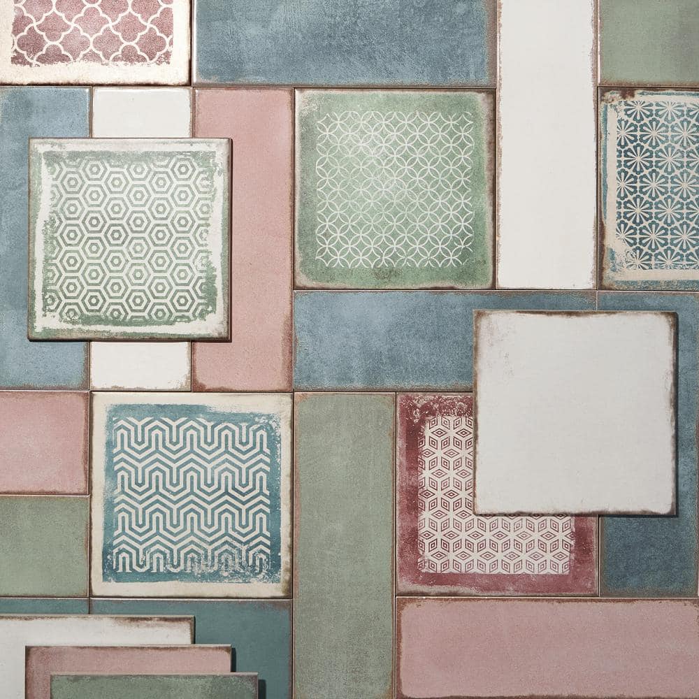 Coronado 8" x 8" Matte Pink Porcelain Tile