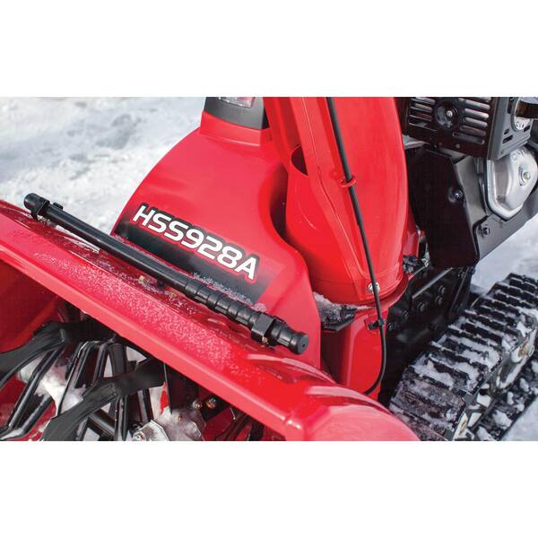 Honda 28 In Hydrostatic Track Drive 2 Stage Gas Snow Blower With Electric Joystick Chute Control Hss928aat The Home Depot