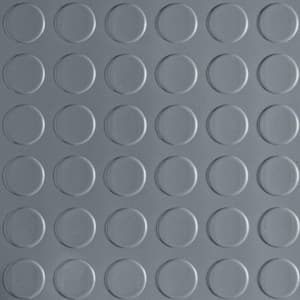 Coin 10x1 ft. Grey Vinyl Garage Flooring Rolls
