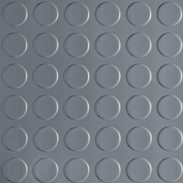 Husky Coin 10x1 ft. Grey Vinyl Garage Flooring Rolls